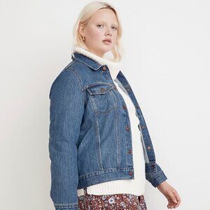 Madewell NWT Denim Crop Shirt-Jacket